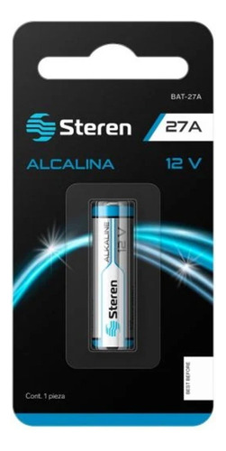 Bateria 27a Steren Bat-27a Alcalina 12v 20mha Tipo Cilindro 