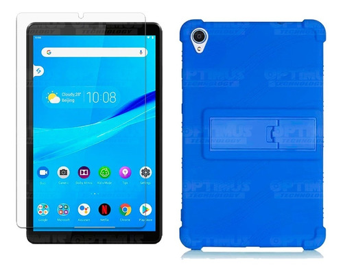 Kit Vidrioy Forro Tablet Lenovo Tab M8 X8505f Antigolpes