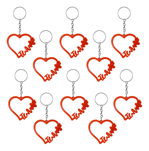 Llavero De Corazón Te Amo Ideal Souvenir Impresion 3d X10