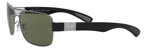 Lente De Sol Ray-ban 0rb3522 Polarizado Lifestyle Polar Green Gunmetal Brushed Gunmatel