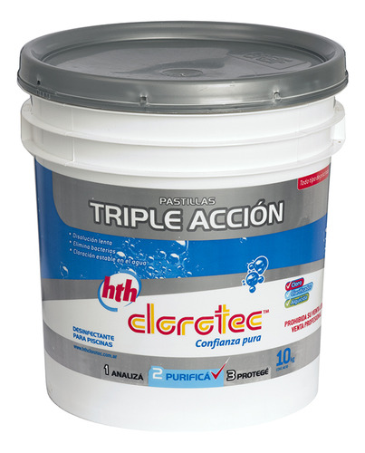 Pastillas De Cloro Triple Acción Clorotec 10 Kg.- Prestigio