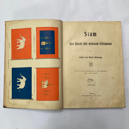 Ernst Von Hesse-wartegg. Siam Reich Weissen Elefanten. 1899.