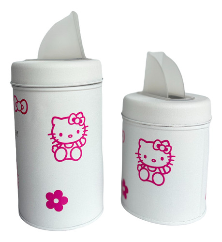 Set Matero Termo Mate Yerbera Hello Kitty Animados Rosa Blanco