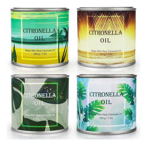 Velas De Citronela Para Exteriores Para Patio, Juego De Vela