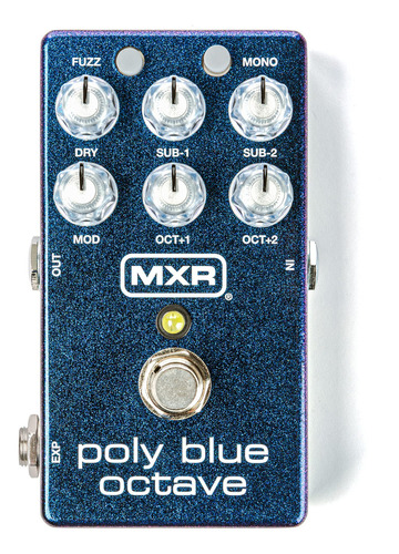 Pedal Octavador Mxr Poly Blue Octave M306 Fuzz Modulacion Color Azul
