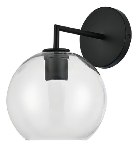 Lámpara De Pared Cordelia Ii Negra Base E27 8.5 W Tecnolite Color Negro