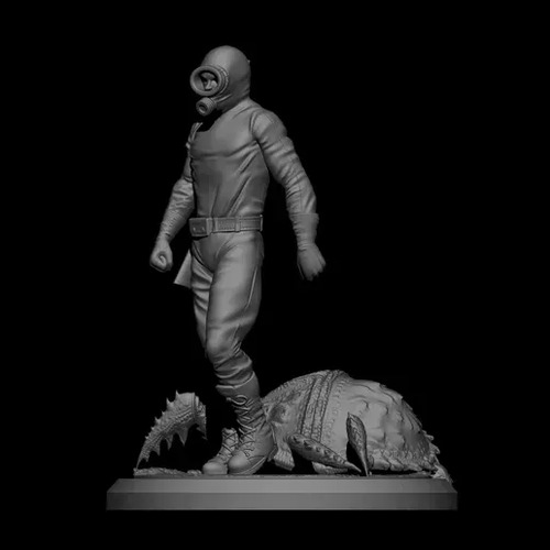 Figura El Eternauta 32 Cm Muñeco Darin Netflix 3d Style