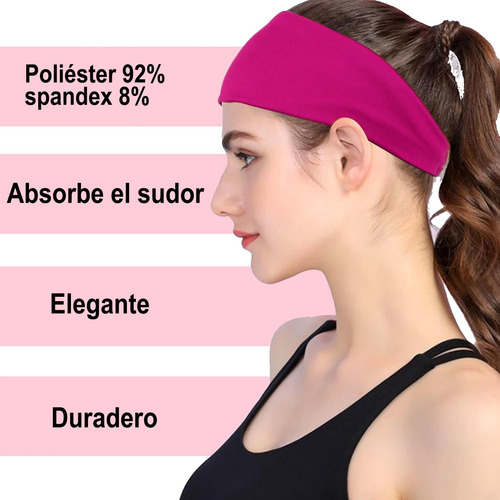 Diademas Deportivas 5 Piezas, Diademas Ejercicio Para Mujer