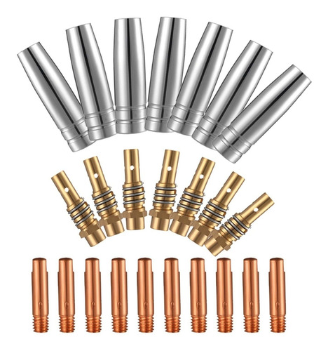 24pcs 15ak Nozzle Contact Tips Holders Mig Welder Tool