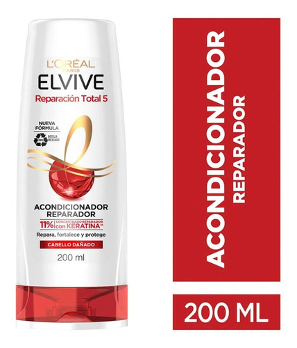 Acondicionador Elvive Reparación Total 5 Keratin Xs - 200ml