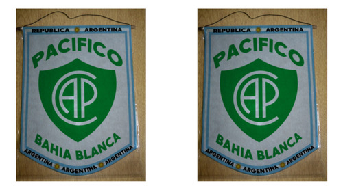 Banderin Grande 40cm Club Pacifico Bahia Blanca