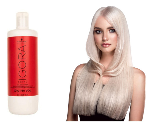 Schwarzkopf Peroxido Igora Royal 40vol 1 Litro Tono 40 Volúmenes