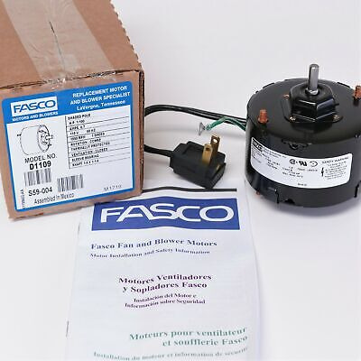 D1109 Fasco For Nutone Bathroom Fan Vent Motor 23405 233 Vve