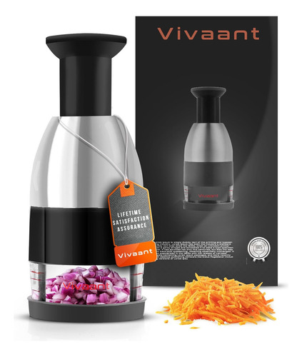 Vivaant Slap Chop Picador Manual De Mano, Versátil Cortad