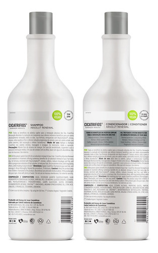 Inoar Kit Shampoo + Condicionador Cicatrifios 2x1 Litro