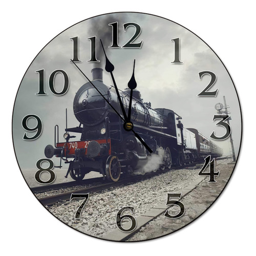 Godblessign Reloj De Tren Antiguo, Reloj De Pared De 10 Pul.