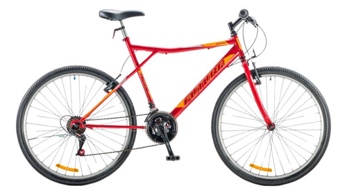 Bicicleta Mtb Roja 26  Futura Techno26 C/pie De Apoyo 21v