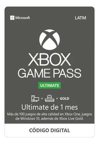 Microsoft Tarjeta Xbox Game Pass Ultimate Digital 1 Mes