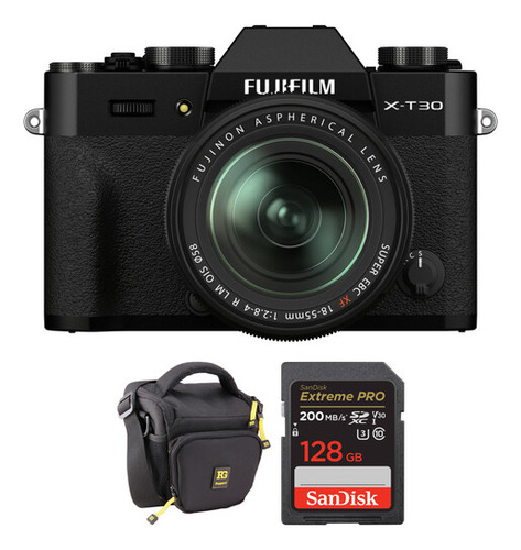 Cámara Fujifilm X-t30 Ii Mirrorless Con Lente 18-55mm Y Kit