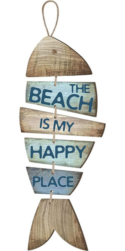 Qunclay Beach Wall Decor La Playa Es Mi Lugar Feliz Signo Fi