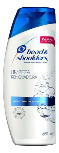 Shampoo Head & Shoulders Limpieza Renovadora 2 En 1 650 Ml