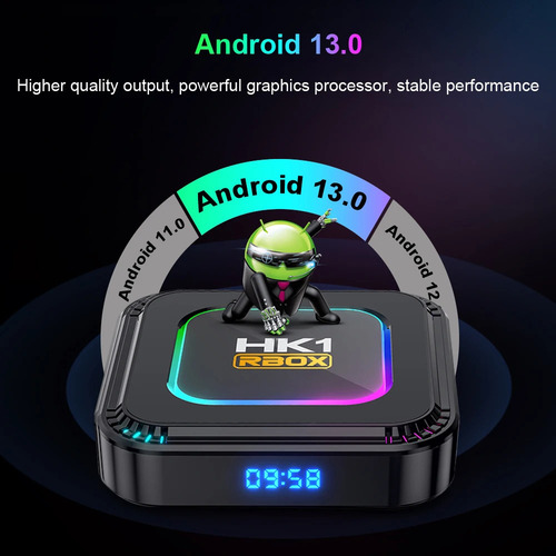 Transmisión Multimedia, Hk1, Xbox K8, Android 13, Rk3528, 64