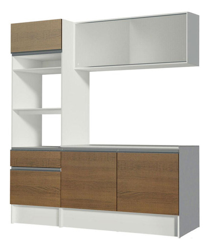 Madesa Gabinete Compacto C/ Arm. Topazio Pop Rust./blanco