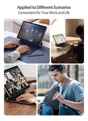 Teclado Magnético Para Galaxy Tab S7 Fe/ S7 Plus/ S8 Plus