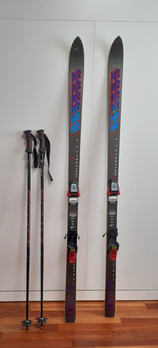 Tablas De Ski Esqui K2 170 Fijaciones Salomón Bastones Scott