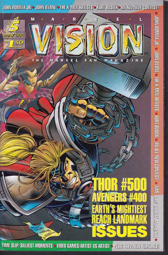 Magazine Original Marvel Vision #5 - 1996 Marvel Comics