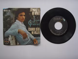 Disco Vinilo Juan Gabriel Siempre En Mi Mente 45 Rpm 1977