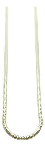 Cadena Plata 925 Clapton Cola De Ratón 060 De 60cm Largo Color Plateado