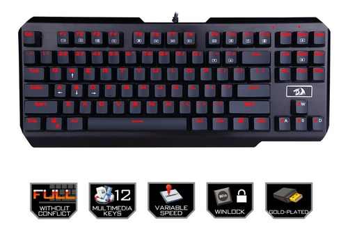 Teclado Gamer Mecánico Redragon Usas K553