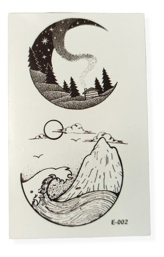Flash Tattoo Negro Traveler Temporal Tatuaje