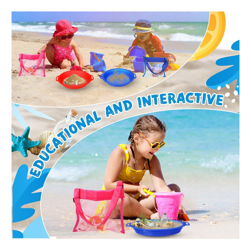 Vercanmonth 4 Pcs Beach Sand Tams Y Bolsas De Playa De De De