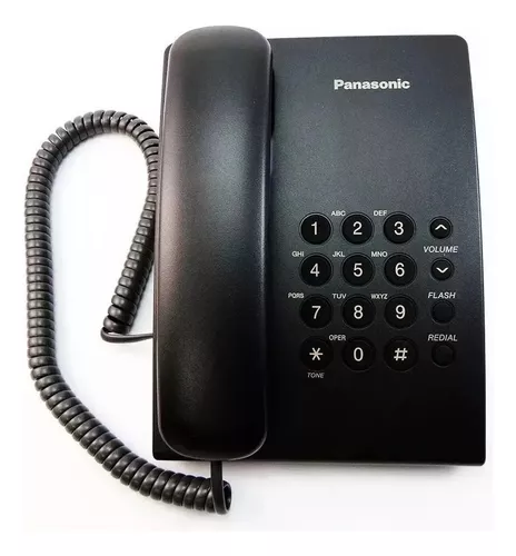 TELEFONO FIJO PANASONIC KX-TS500 NEGRO