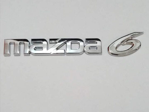 Emblema Letras Mazda 6 Autoadhesivos Cromadas