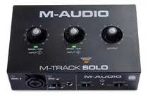 Comprar Interfaz M-audio M-track Solo, Interfaz De Audio Profesional