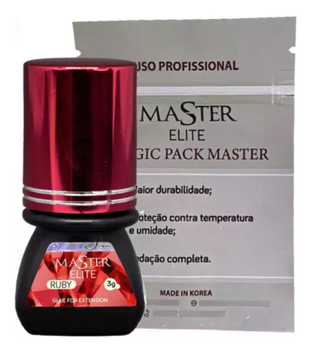 Cola Elite Master Hs Ruby Para Alongamento De Cílios 3ml