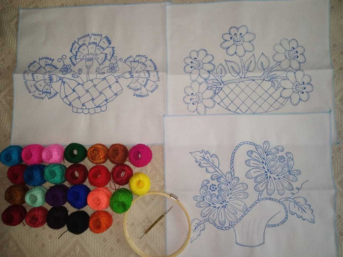 Kit Servilletas De Bordar Flores | Envío gratis Kit Servilletas De Bordar Flores | Envío gratis
