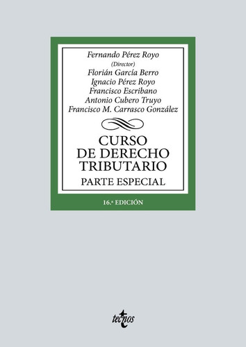 Imagen 1 de 1 de Libro: Curso De Derecho Tributario. Vv.aa.. Tecnos