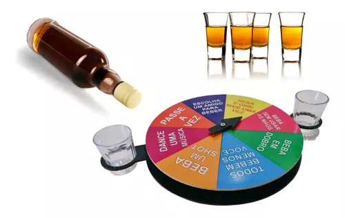 Jogo Roda Shot Roleta Tequila Beber Roleta Drink Festa - HOUSE