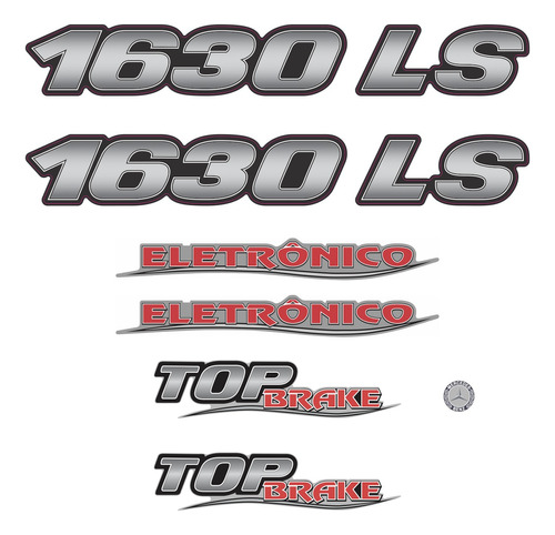 Emblema Mercedes Benz 1634 Ls Top Brake Eletrônico 109 Fgc