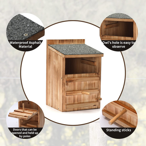 Kit De Construcción De Madera Para Casa De Pájaros Y Búho