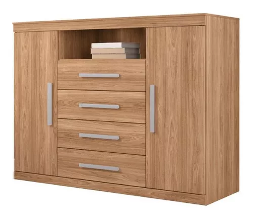 Cajonera Para Ropa De Madera 4 Cajones Comoda Dormitorio Casa