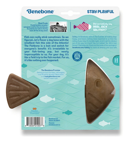 Dientes de perro Ossinho Benebone con forma de espina de pescado, color medio, otros