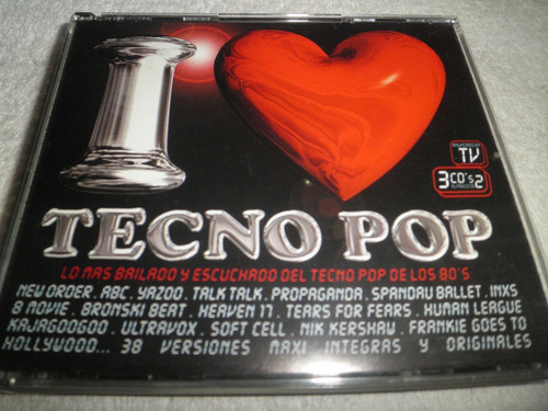 Cd Remixes Triple Importado I Love Tecno Pop (cd Original)