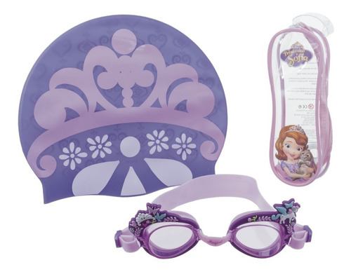 Gafa De Natación Disney Princesa Sofia Set 3 Pcs