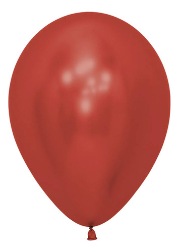 Globos R-5 Reflex (cromado) Cristal Rojo- Sempertex X 50