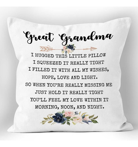 Xuiswell Great Grandma I Hugged This Little Pillow Funda De 